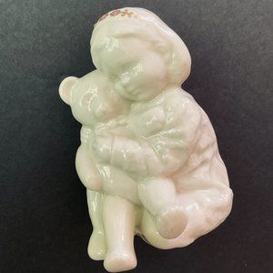 VINTAGE LENOX "Teddy's Tired" Jeweled Collectible Figurine EUC